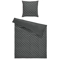 Joop! OBOUSTRANNÉ POVLEČENÍ, makosatén, barvy grafitu, 135/200 cm