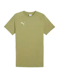 PUMA Funkčné tričko  olivová / biela