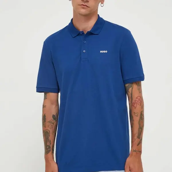 Bavlněné polo tričko HUGO 50466182