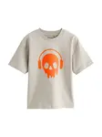 Next Tričko  kamenná / oranžová