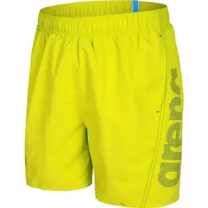 Arena FUNDAMENTALS ARENA LOGO BOXER Pánské plavecké šortky, žlutá, velikost