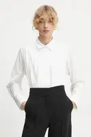 Bavlněná košile Bruuns Bazaar béžová barva, regular, s klasickým límcem, BBW4202