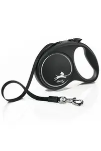 Vodítko Flexi Black Design S pásek 5m/15kg stříbrná new