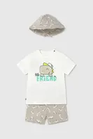 Dětská bavlněná souprava Mayoral šedá barva, 1655