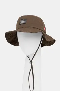Bavlněný klobouk Levi's SUMMER DRAWSTRING BUCKET HAT