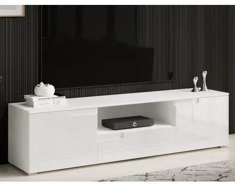 TV skrinka Spice, biela lesk%