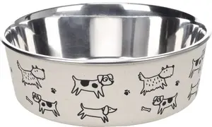 Flamingo Jappie miska z nerezové oceli - vzorovaná 450 ml