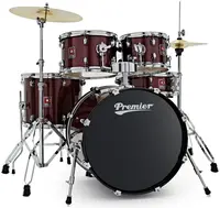 Premier Revolution 20" 5pc Drum Kit Red Sparkle