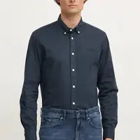 Bavlněná košile Pepe Jeans MANLEY tmavomodrá barva, regular, s límečkem button-down, PM308728