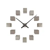 Nástěnné hodiny Karlsson DIY Cubic Metallic