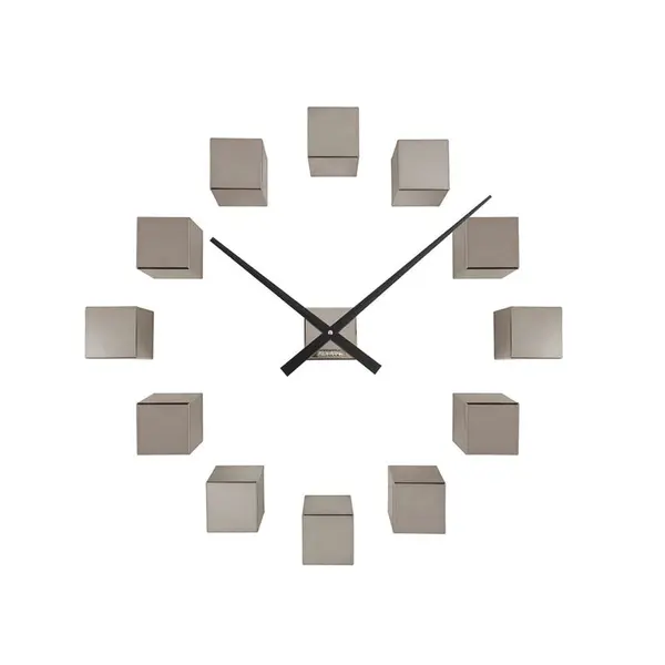 Nástěnné hodiny Karlsson DIY Cubic Metallic