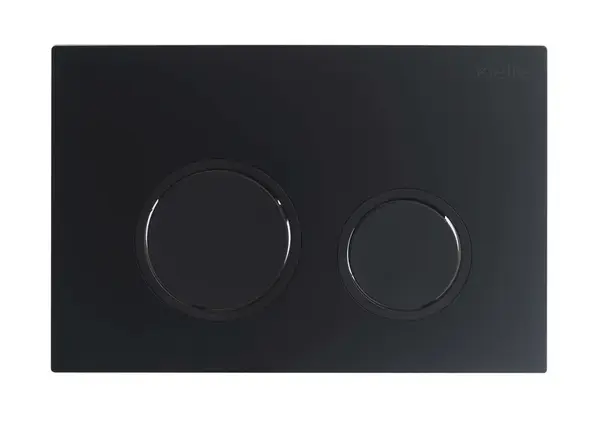 kielle Gemini New II - Ovládací tlačítko splachování, matná černá 70230040