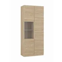 MID.YOU VITRÍNA, barvy dubu, 79,4/187,5/40 cm