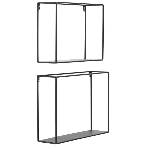 Landscape SADA NÁSTĚNNÝCH REGÁLŮ, černá