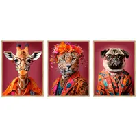 Monee TIŠTĚNÉ OBRAZY NA PLÁTNĚ, zvířata, 30/40 cm