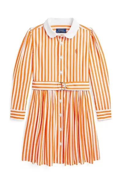 Dětské bavlněné šaty Polo Ralph Lauren