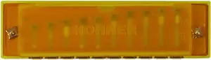 Hohner Translucent Harp C, yellow, hardcase