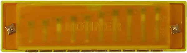 Hohner Translucent Harp C, yellow, hardcase