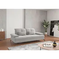 Sit & More TŘÍMÍSTNÁ POHOVKA, textil, barvy stříbra