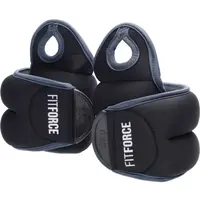 Fitforce WRIST WEIGHT 2 x 2 KG Závažie na zápästie, čierna, veľkosť