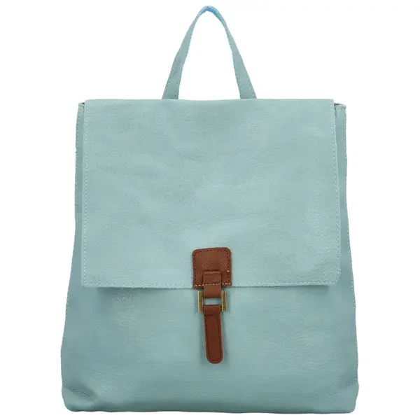 Stylový dámský koženkový kabelko-batoh Octtavius, světle modrý