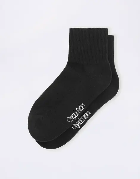 Organic Basics Core Ankle Socks 2-pack Black 39-42