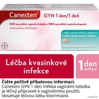 Canesten Gyn 1 den 500mg, 1 měkká vaginální tobolka