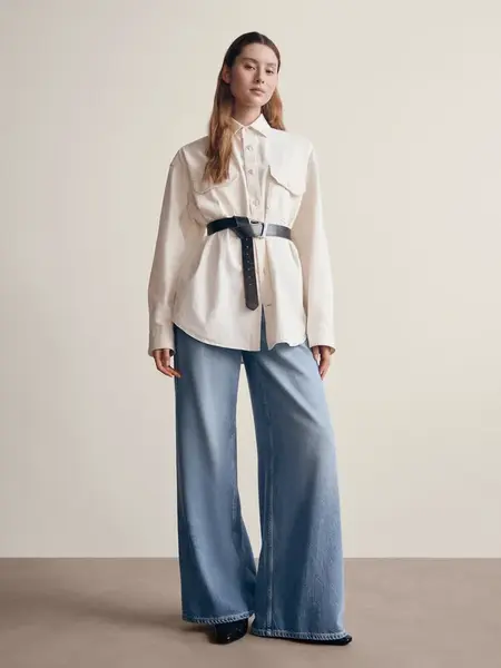 GAP Džíny Mid Rise UltraSoft Baggy - Dámské