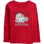 GAP V-AUG BF LS GR T Detské tričko, červená, veľkosť 3Y