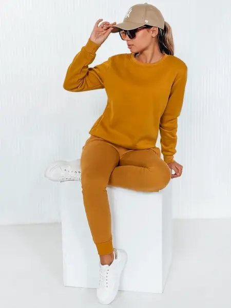 Tepláková souprava FITT kamelová Dstreet