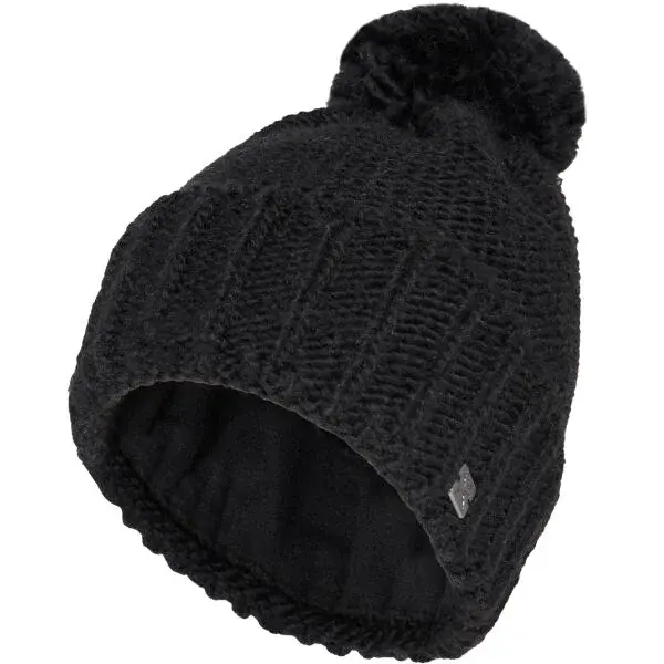 Klimatex EWA Zateplená čepice s bambulí, černá, velikost