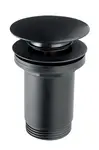 Novaservis Príslušenstvo - Uzatvárateľný výpusť na umývadlá s prepadom, čierna S285-BL-B
