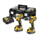 DeWALT Náradie - 18V AKU súprava príklepovej vŕtačky a rázového uťahovača, 2x aku 5,0 Ah XR, nabíjačka DCK266P2T