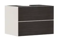 Hansgrohe Xevolos E - Umývadlová skrinka 78x56x55 cm, 2 zásuvky, matná béžová/tmavý dub 54188730