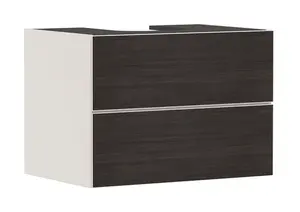 Hansgrohe Xevolos E - Umývadlová skrinka 78x56x55 cm, 2 zásuvky, matná béžová/tmavý dub 54188730
