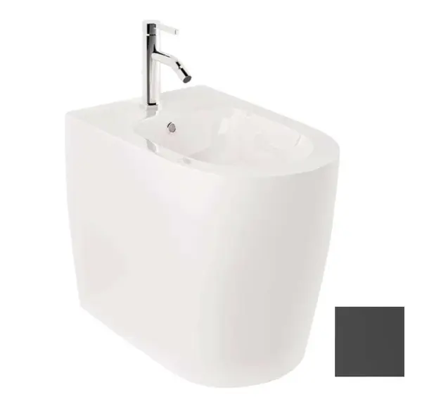 Kludi Resa R - Stojící bidet, otvor pro baterii, matná černá 23BIB0239