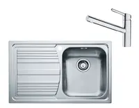 Franke Sety - Set N86, drez LLX 611/7 z nehrdzavejúcej ocele a batéria FC 3054.031, nerezová/chróm 101.0650.596