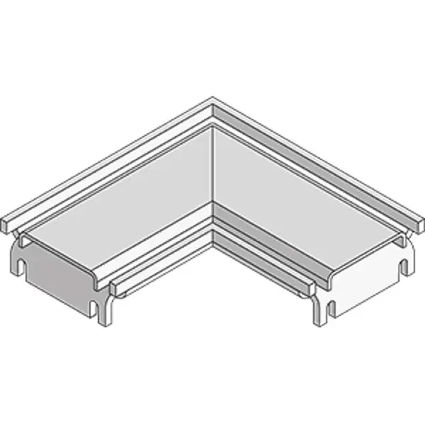 I-Drain Príslušenstvo - Rohový spojovací diel roštu, matný ID000009C3