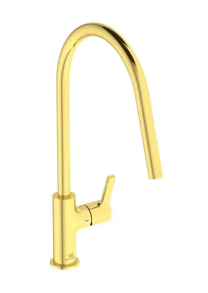 Ideal Standard Gusto - Dřezová baterie, kartáčované zlato BD408A2