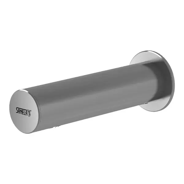 Sanela Senzorové batérie - Umývadlová automatická batéria z nehrdzavejúcej ocele, napájanie z batérie 6 V SLU 43B