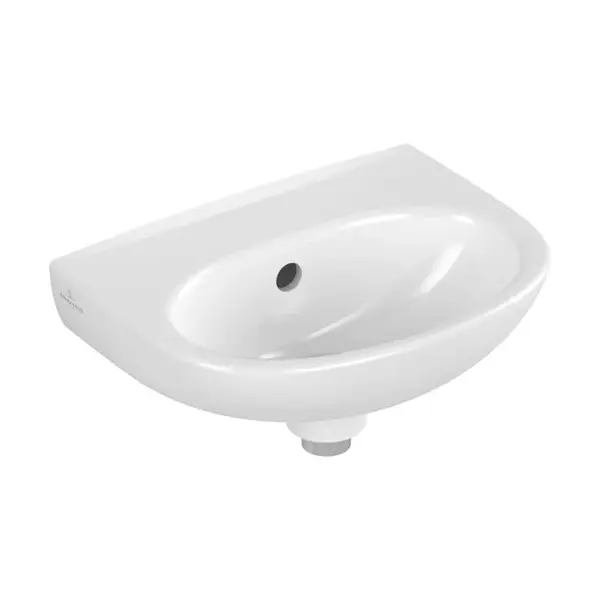 Villeroy & Boch O.novo - Umývadielko 36x28 cm, s prepadom, bez otvoru na batériu, CeramicPlus, alpská biela 434036R1