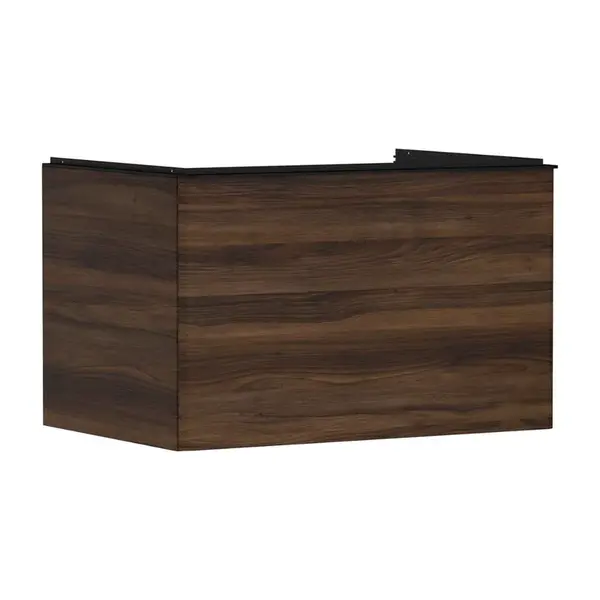 Hansgrohe Xelu Q - Umývadlová skrinka, 50x78x55 cm, 1 zásuvka, tmavý orech/matná čierna 54057670