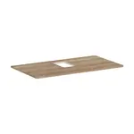 Hansgrohe Xelu Q - Doska pod umývadlo 98x55 cm, výrez uprostred, prírodný dub 54121230