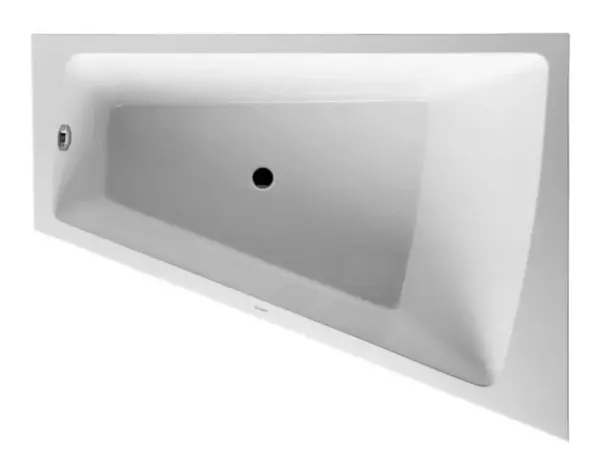 Duravit Paiova - Vaňa asymetrická, 180x140 cm, s panelom, pravá, biela 700269000000000