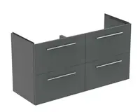 Ideal Standard i.Life A - Umývadlová skrinka, 63x120x44 cm, 4 zásuvky, sivý matný kremeň T5513NG