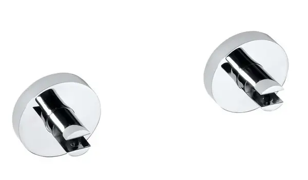 Sapho X-Round - Držiaky na poličku, 2 ks, chróm XR009