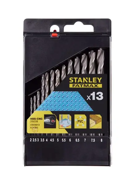 Stanley Príslušenstvo - 13-dielna súprava vrtákov do kovu STA56013-QZ
