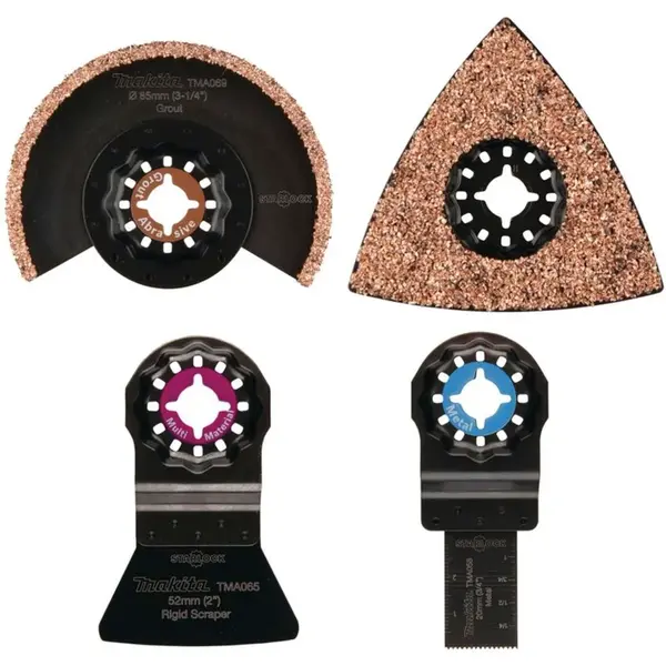 Makita Příslušenství - 4dílná sada nástrojů pro oscilační brusku B-67496