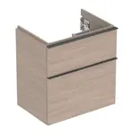 Geberit iCon - Umývadlová skrinka, 59x62x42 cm, 2 zásuvky, dub 502.307.JH.1