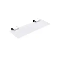 Nimco Kibo - Polička, dĺžka 30 cm, matné sklo/chróm Ki 14091B-30-26